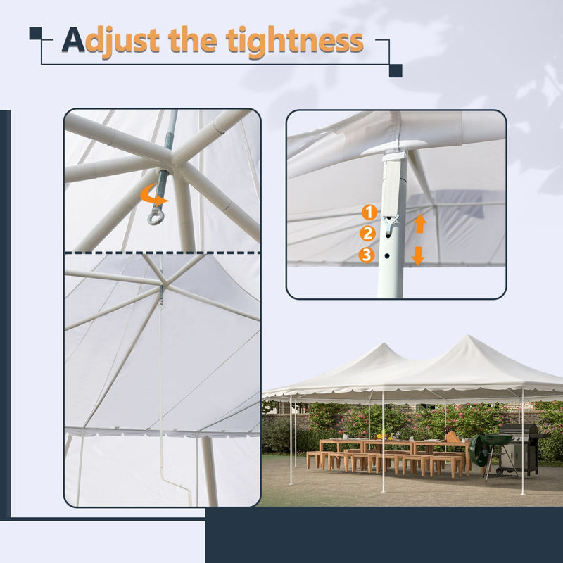[29X21FT] Extra Large Heavy-Duty Outdoor Waterproof Party, Wedding Tent With Steel Frame (SAK53821)