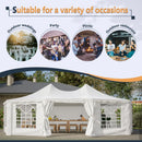 [29X21FT] Extra-Large Heavy-Duty Outdoor Waterproof Party, Wedding Tent With Steel Frame (SAK53821) by SAKSBY WHOLESALE