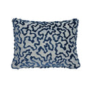 Janis Velvet Pillow Cover in Blue, Schumacher Textiles