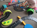 Flexible Rubber Roads Play Set – Open-Ended City & Car Track Play