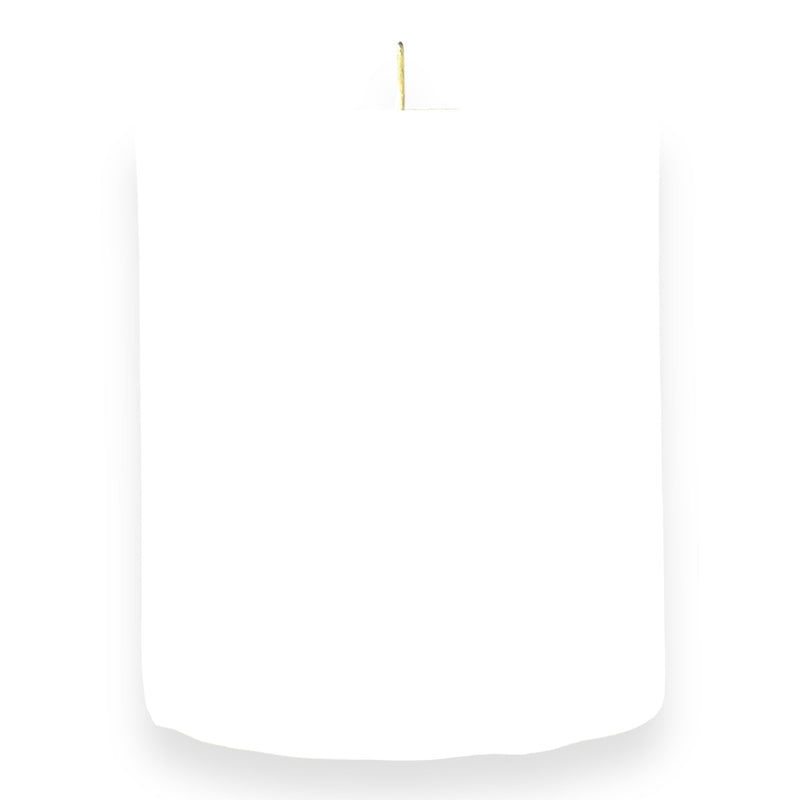 3x3 Pillar Candle - White