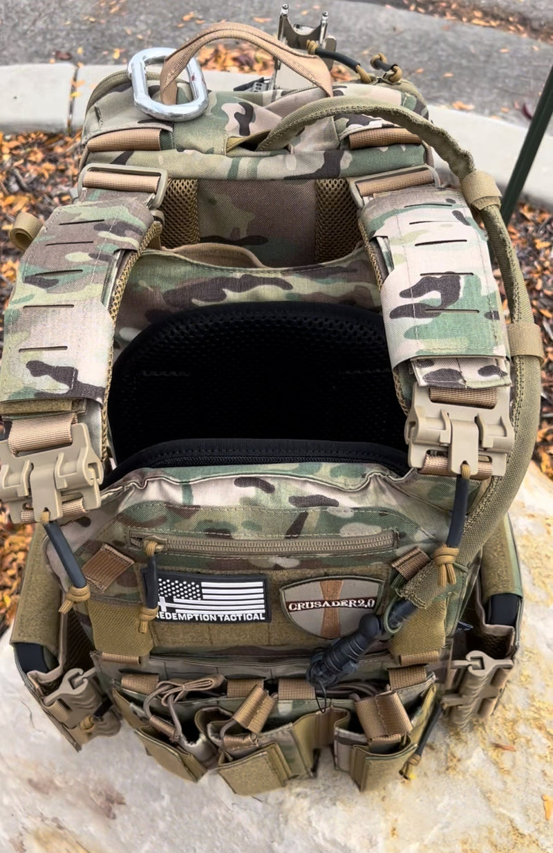 FULL KIT COMBO Crusader 2.0 V4 Armor COMBO PACKAGE LIGHTWEIGHT LEVEL IV (2) 10x12 Front/Back Plates, Plate Carrier Bag