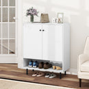 2-Door Sideboard Buffet Cabinet Kitchen with Adjustable Shelf-White