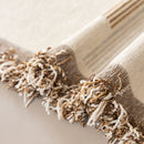 Geometric Chenille Sofa Throw Cover, Breathable Couch Protector with Tassel Fringe