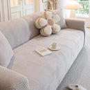 Modern Slipcovers Geometric Textured Stretchable Sofa Cover for Couch with Chaise by Slipcover KAS™