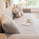 Modern Slipcovers Geometric Textured Stretchable Sofa Cover for Couch with Chaise by Slipcover KAS™