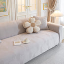 Modern Slipcovers Geometric Textured Stretchable Sofa Cover for Couch with Chaise by Slipcover KAS™