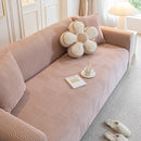 Modern Slipcovers Geometric Textured Stretchable Sofa Cover for Couch with Chaise by Slipcover KAS™
