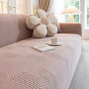 Modern Slipcovers Geometric Textured Stretchable Sofa Cover for Couch with Chaise by Slipcover KAS™
