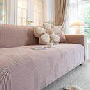 Modern Slipcovers Geometric Textured Stretchable Sofa Cover for Couch with Chaise by Slipcover KAS™
