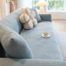 Modern Slipcovers Geometric Textured Stretchable Sofa Cover for Couch with Chaise by Slipcover KAS™