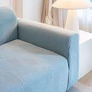 Modern Slipcovers Geometric Textured Stretchable Sofa Cover for Couch with Chaise by Slipcover KAS™