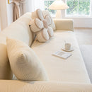 Modern Slipcovers Geometric Textured Stretchable Sofa Cover for Couch with Chaise by Slipcover KAS™