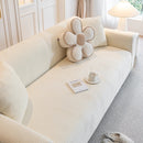 Modern Slipcovers Geometric Textured Stretchable Sofa Cover for Couch with Chaise by Slipcover KAS™