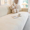 Modern Slipcovers Geometric Textured Stretchable Sofa Cover for Couch with Chaise by Slipcover KAS™