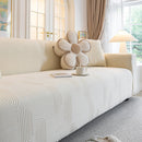 Modern Slipcovers Geometric Textured Stretchable Sofa Cover for Couch with Chaise by Slipcover KAS™