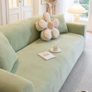 Modern Slipcovers Geometric Textured Stretchable Sofa Cover for Couch with Chaise by Slipcover KAS™