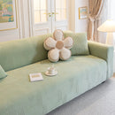Modern Slipcovers Geometric Textured Stretchable Sofa Cover for Couch with Chaise by Slipcover KAS™