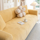 Modern Slipcovers Geometric Textured Stretchable Sofa Cover for Couch with Chaise by Slipcover KAS™