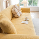 Modern Slipcovers Geometric Textured Stretchable Sofa Cover for Couch with Chaise by Slipcover KAS™