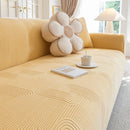 Modern Slipcovers Geometric Textured Stretchable Sofa Cover for Couch with Chaise by Slipcover KAS™