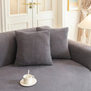 Modern Slipcovers Geometric Textured Stretchable Sofa Cover for Couch with Chaise by Slipcover KAS™