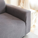 Modern Slipcovers Geometric Textured Stretchable Sofa Cover for Couch with Chaise by Slipcover KAS™