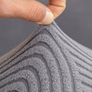 Modern Slipcovers Geometric Textured Stretchable Sofa Cover for Couch with Chaise by Slipcover KAS™