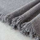 Chenille Large Throw Couch Cover Blanket with Water-Resistant for Futon, Loveseat, and L-Shaped Sofa