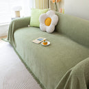 Chenille Large Throw Couch Cover Blanket with Water-Resistant for Futon, Loveseat, and L-Shaped Sofa