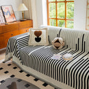 Boho Stripe Sectional Couch Cover Soft Chenille Sofa Slipcovers Blanket on The Sofa for Living Room by Slipcover KAS™