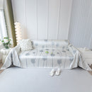 Cozy Cooling Tulip Sofa Throw Covers, Decorative & Breathable Couch Cover, Elegant Couch Protector