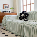 Boho Striped Jacquard Throw Sofa Slipcover Chenille Sofa Throws for Couches for Pets Kids Home Decor