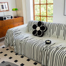 Boho Striped Jacquard Throw Sofa Slipcover Chenille Sofa Throws for Couches for Pets Kids Home Decor by Slipcover KAS™