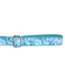 Teal Tie-Dye Velvet Dog Leash