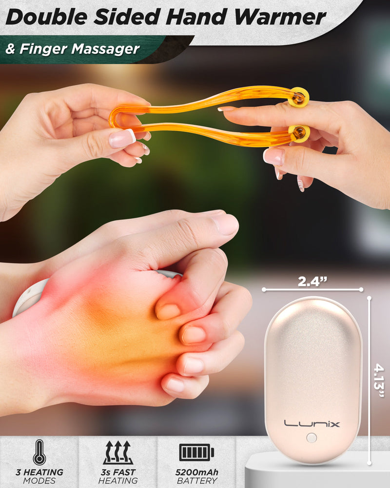 LX7 Touchscreen Hand Massager Black