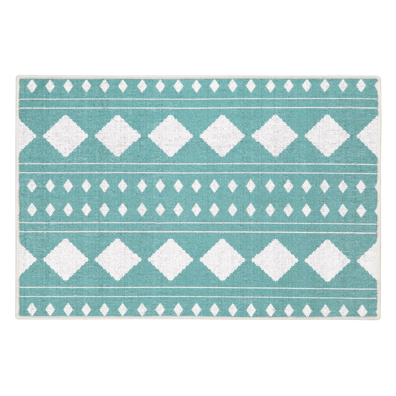 Sussexhome Diamond Collection 2 x 3 Foot Heavy Duty Low Pile Landing Rug Runner