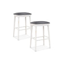 29 Inch Bar Stool Set of 2 with Padded Seat Cushions and Wood Legs-29 inches by LJGDeals