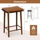 Set of 2 25.5 Inch Barstools with Removable Cushion and Footrest by LJGDeals