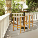 Patio Wood Bar Stools Set of 2/4 by LJGDeals