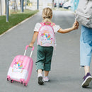 2 Pieces 12 Inch 16 Inch Kids Luggage Set with Backpack and Suitcase for Travel-Lovely Unicorn by LJGDeals