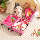 2 Pieces 12 Inch 16 Inch Kids Luggage Set with Backpack and Suitcase for Travel-Lovely Unicorn by LJGDeals