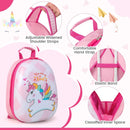 2 Pieces 12 Inch 16 Inch Kids Luggage Set with Backpack and Suitcase for Travel-Lovely Unicorn by LJGDeals