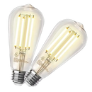 2 Pack - Dimmable Teardrop LED Vintage 60W Eq.
