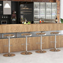 Modern Swivel Adjustable Height Bar Stool with Footrest for Pub Bistro Kitchen Dining by LJGDeals