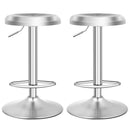 Modern Swivel Adjustable Height Bar Stool with Footrest for Pub Bistro Kitchen Dining by LJGDeals