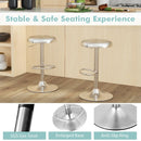 Modern Swivel Adjustable Height Bar Stool with Footrest for Pub Bistro Kitchen Dining by LJGDeals