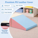 2-Piece Step and Slide Climber for Infants and Toddlers Baby Soft Play Set Foam Blocks-Pink & Blue by LJGDeals