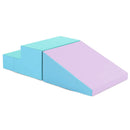 2-Piece Step and Slide Climber for Infants and Toddlers Baby Soft Play Set Foam Blocks-Blue by LJGDeals