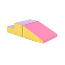 2-Piece Step and Slide Climber for Infants and Toddlers Baby Soft Play Set Foam Blocks-Yellow by LJGDeals